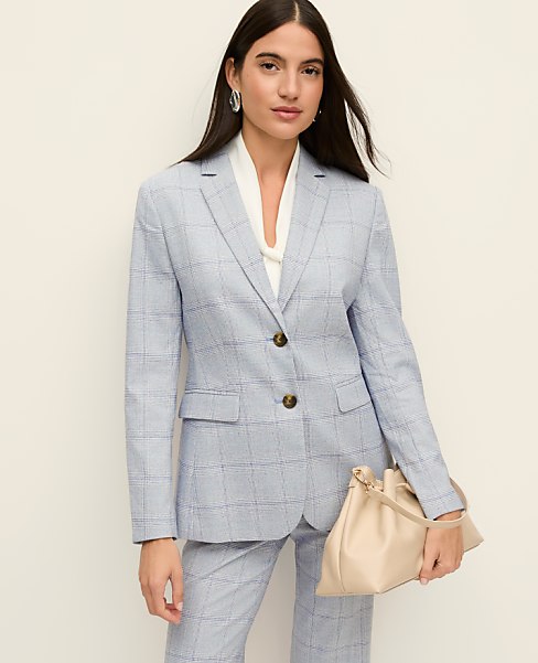 The Petite Greenwich Blazer in Plaid
