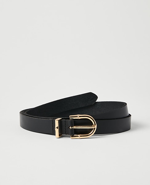 Leather Textured Square Buckle Belt