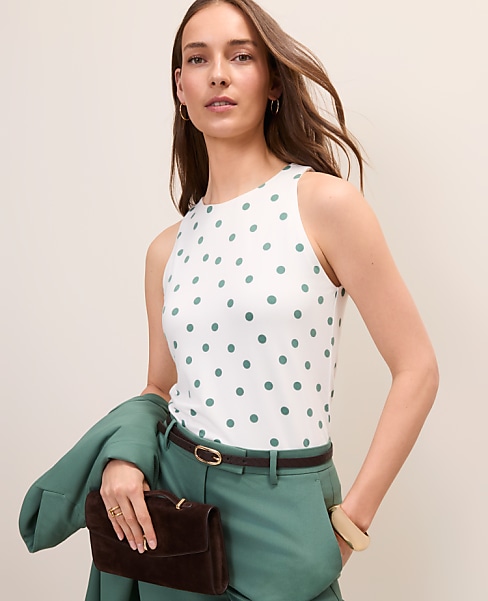 Crew Neck Halter Tank Top