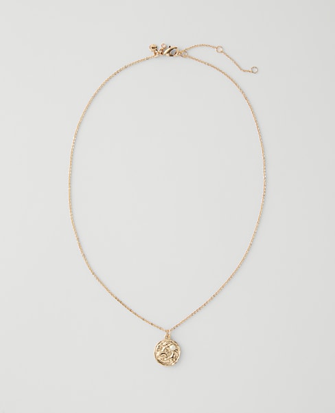 Textured Pendant Necklace