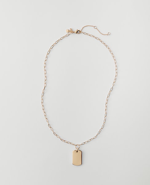 Rectangle Pendant Necklace