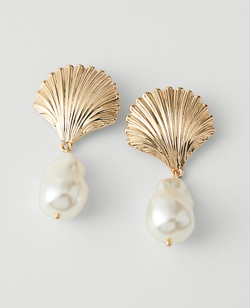 Pearl Shell Drop Earrings