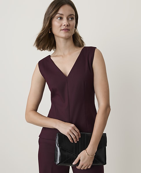 The Sleeveless V-Neck Top