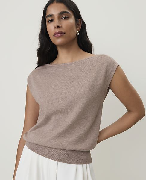 Petite Boatneck Sweater Shell