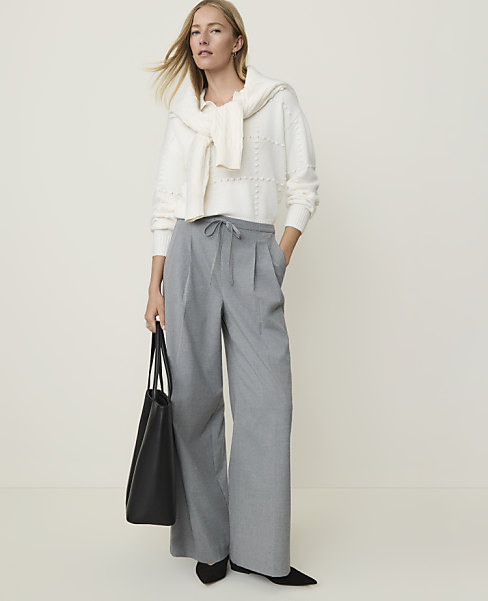 Petite Weekend Easy Fit Wide-Leg Pant
