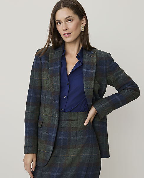 The Plaid Longline Blazer