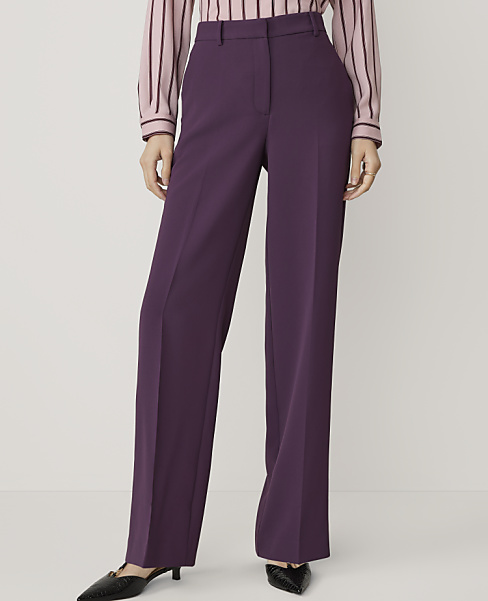 The Petite Straight Trouser in Fluid Crepe — Curvy Fit