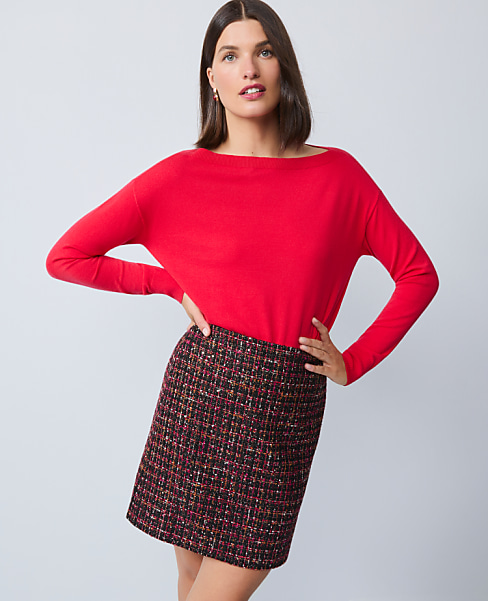 Boatneck Wedge Sweater
