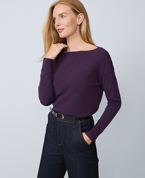 Boatneck Wedge Sweater