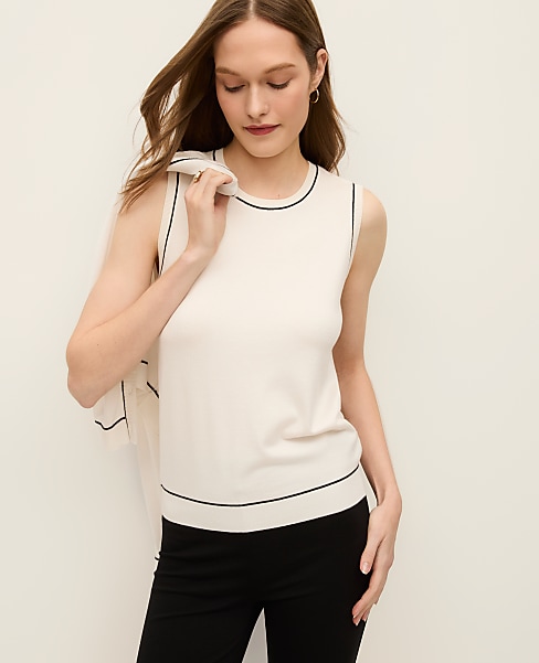 Tipped Sweater Shell