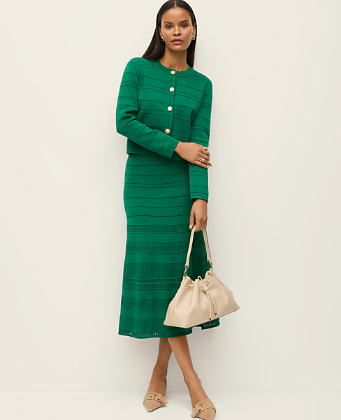 Pointelle Mixed Stitch Skirt