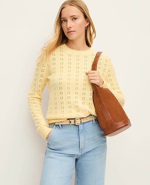 Cozy Pointelle Sweater