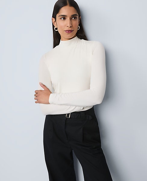Long Sleeve Mock Neck Top