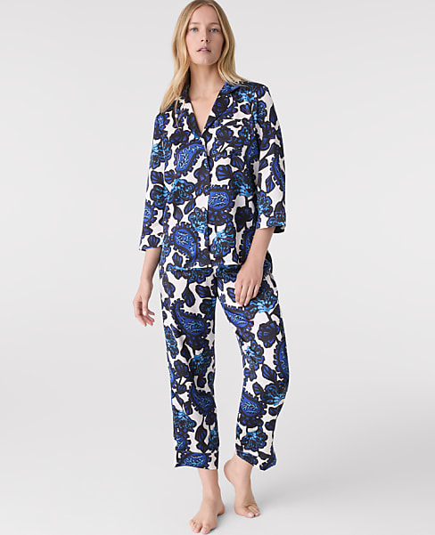 Paisley Satin Pajama Set