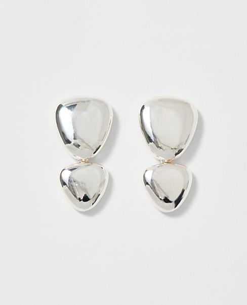 Double Disc Drop Earrings
