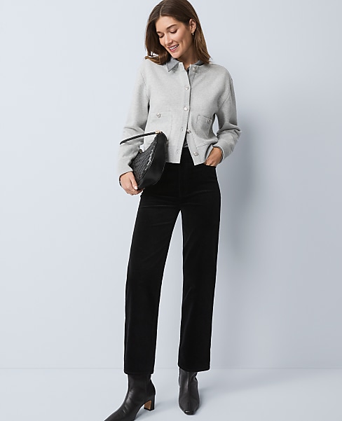 Petite Weekend Stretch Velvet Pant