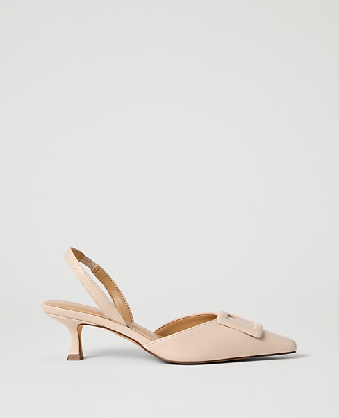 Leather Slingback Pump