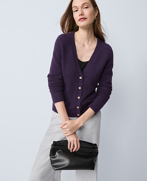 Petite V-Neck Cardigan