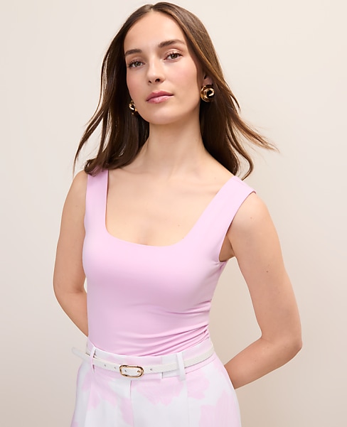 Petite Square Neck Tank Top