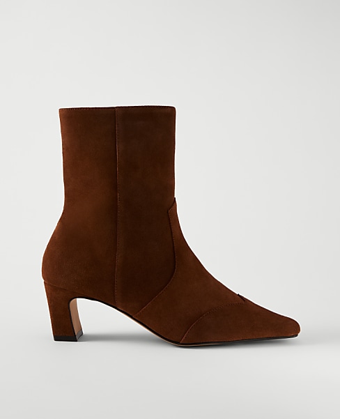Suede Skinny Heel Bootie