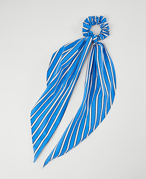 Striped Silk Scrunchie