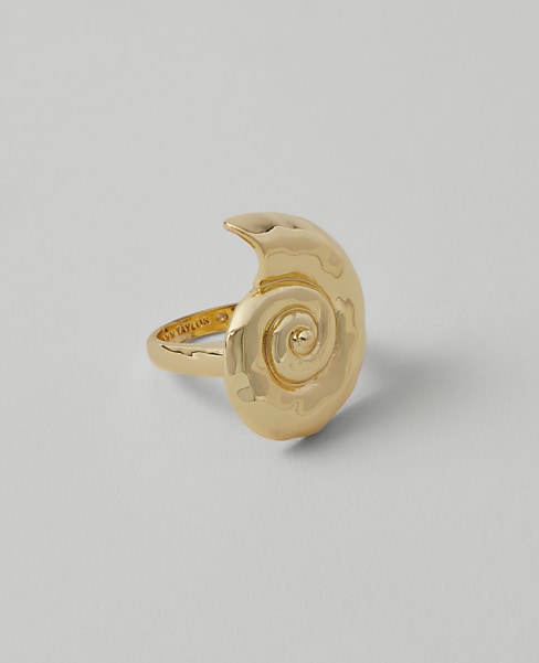 Textured Metal Shell Ring