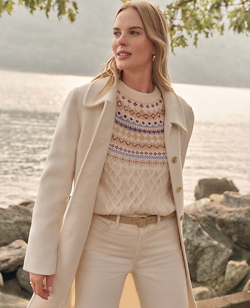 Weekend Fair Isle Cable Sweater