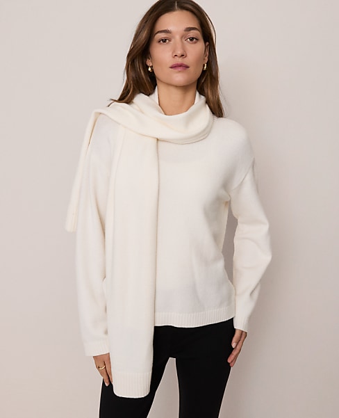 Petite Weekend Scarf Sweater