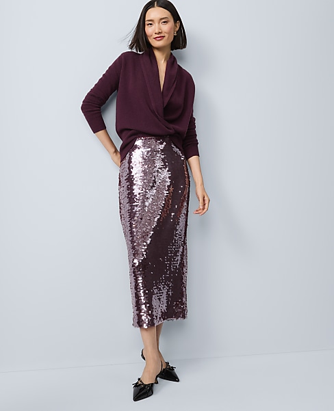 Petite Cashmere Shawl Collar Sweater