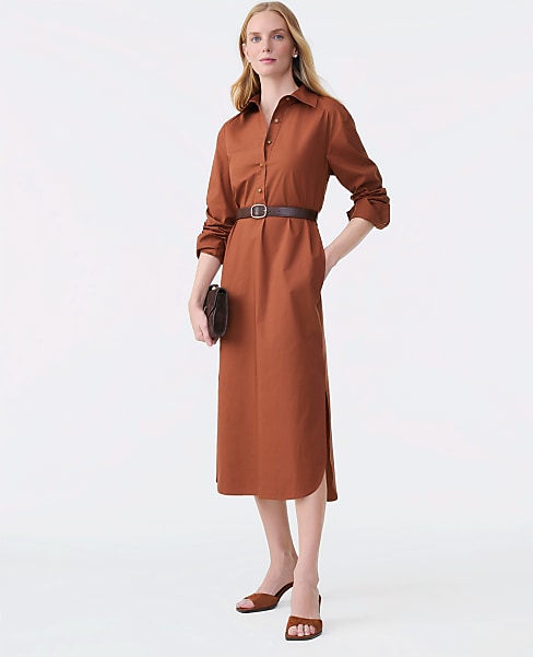 Belted Midi Shirtdress