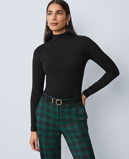 Long Sleeve Mock Neck Top