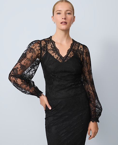 Scalloped Lace Top