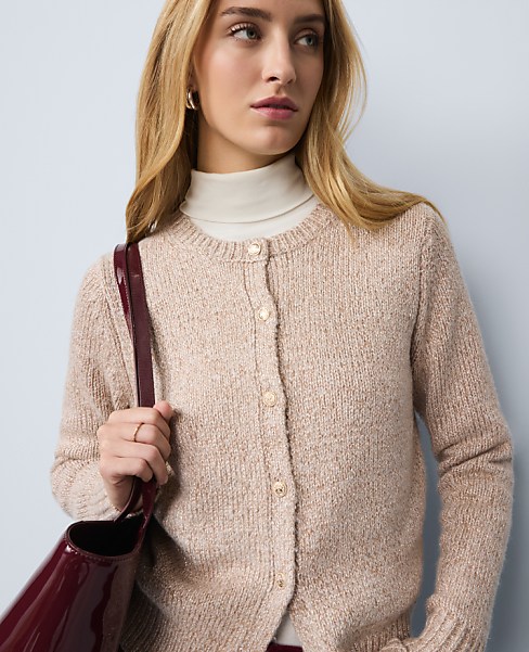 Petite Weekend Shimmer Cardigan