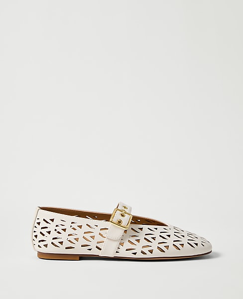 Weekend Leather Mary Jane Ballet Flat