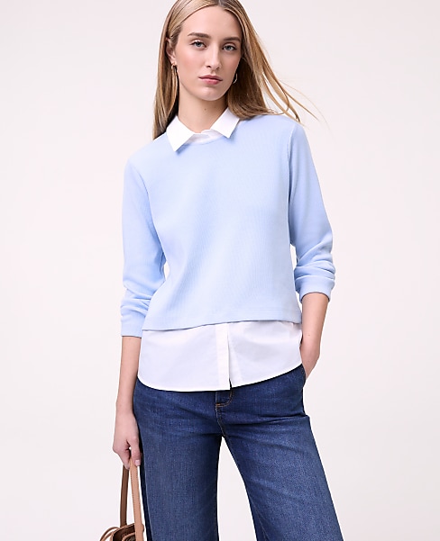 Weekend Layered Mix Media Top