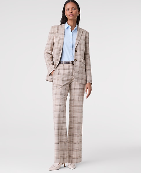 The Petite Jayne Trouser in Plaid