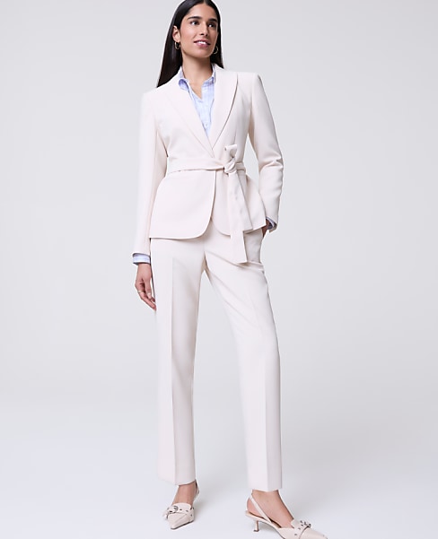 The Petite Relaxed Ankle Pant in Fluid Crepe
