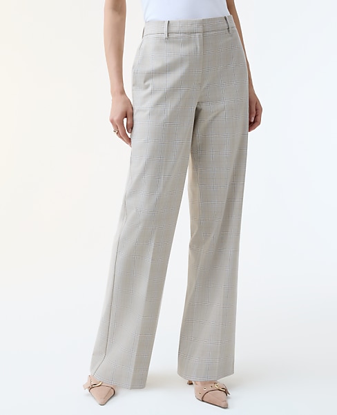 The Straight Trouser in Plaid — Curvy Fit