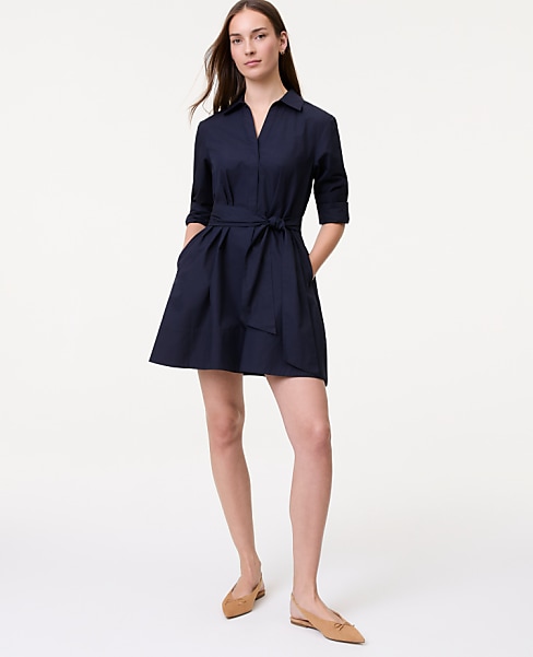 Weekend Belted Mini Shirtdress