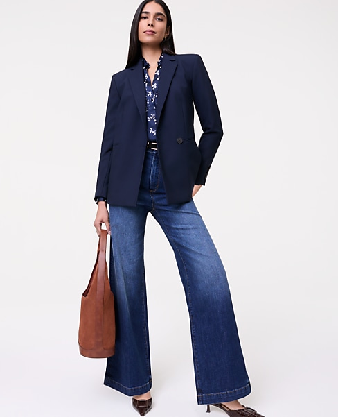 The Petite Straight Fit Double Breasted Blazer