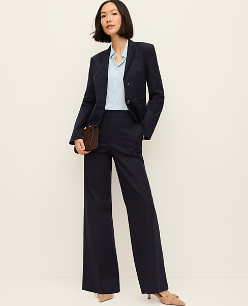 The Wide-Leg Pant in Doubleweave