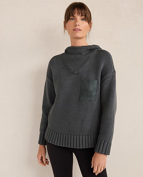 Haven Well Within Cotton Blend Pocket Hoodie - Baltic Blue