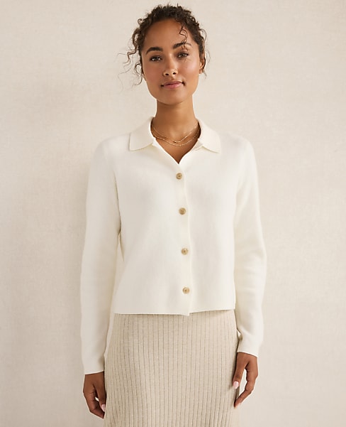 Haven Well Within Wool Blend Sweater Jacket - Ivory