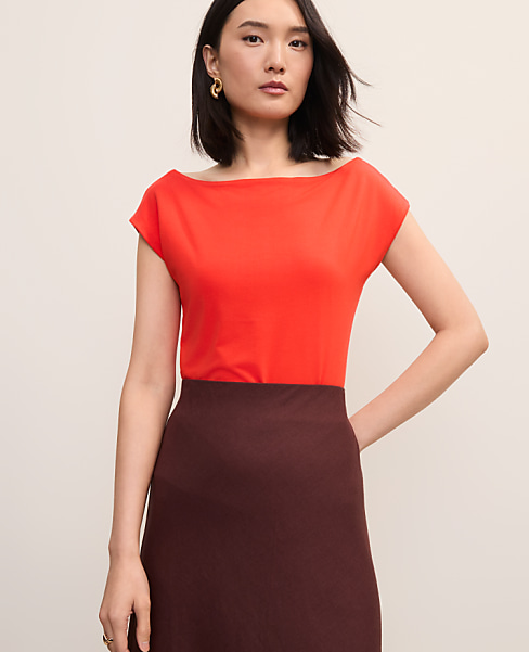 Petite Boatneck Top