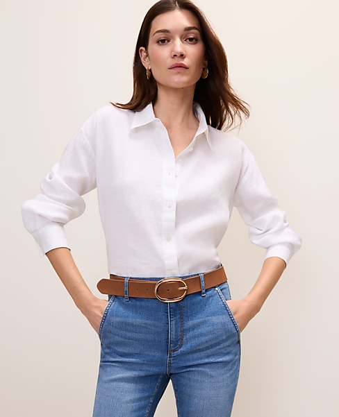 The Linen Button Down Shirt - White