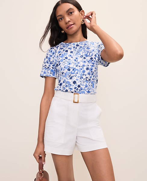 Paisley Crew Neck Tee
