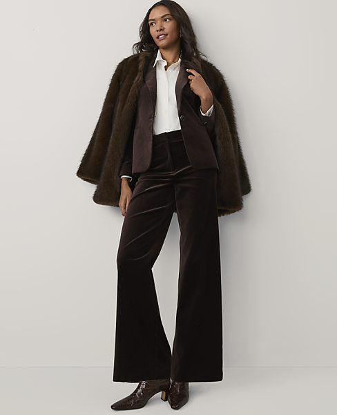 The Perfect Wide-Leg Pant in Velvet
