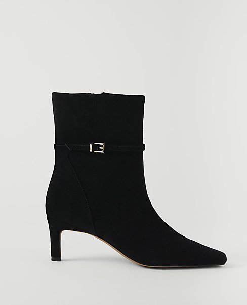 Suede Skinny Heel Tall Boot