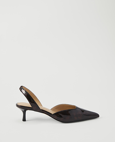 Tortoise Shell Print Slingback Pump