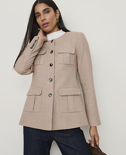 The Fitted Crew Neck Jacket